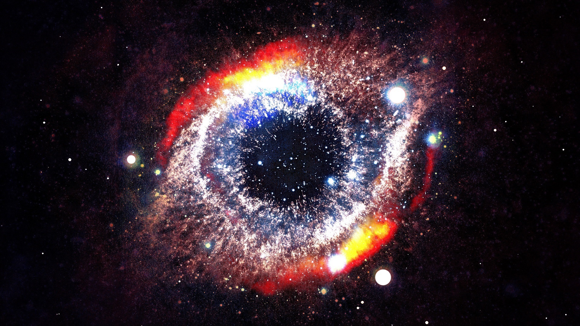 Helix Nebula (composition, Credit: NASA)